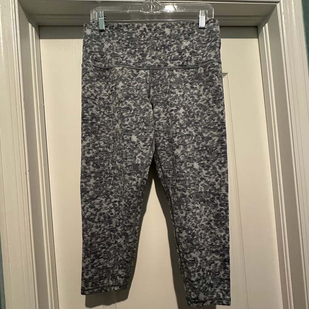 Athleta Elation Textured 7/8 High Rise Tight Meadow Snowfall Blue